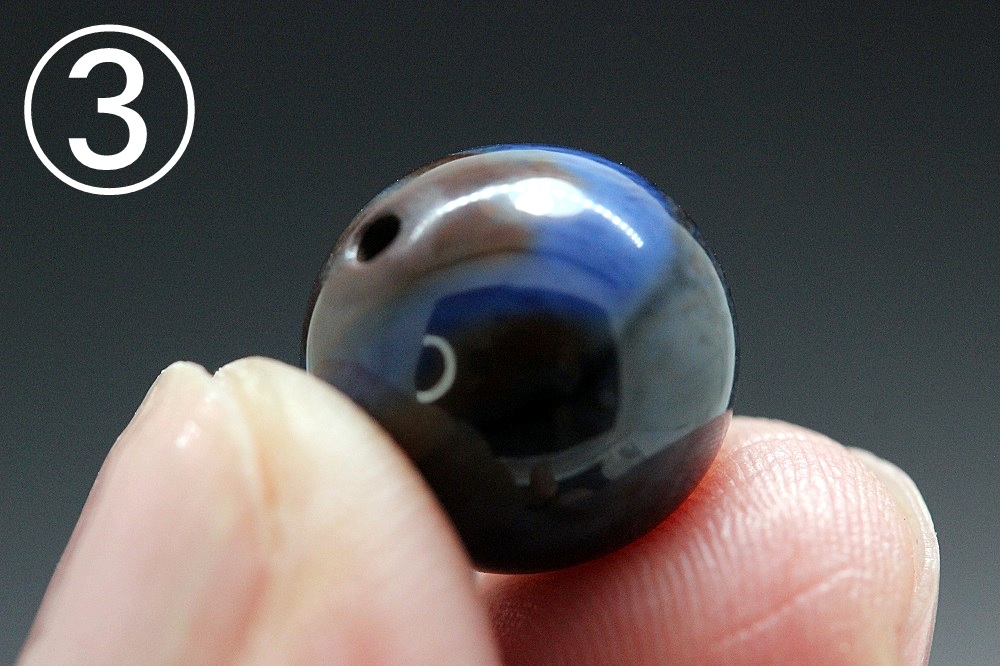 命宿る石 神の領域パワーを宿す魔除け石｜ブルーゴッドスギライト 粒売り 約11mm