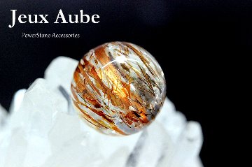 【完売】金運 財運 仕事成功と良縁を引き寄せる フォリエーテッドマイカインクォーツ 約14.4mm｜金運・環境運アップ 天然石パワーストーン通販 ジュ・オーヴの画像