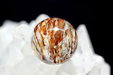 【完売】金運 財運 仕事成功と良縁を引き寄せる フォリエーテッドマイカインクォーツ 約14.4mm｜金運・環境運アップ 天然石パワーストーン通販 ジュ・オーヴの画像