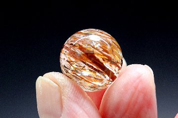 【完売】金運 財運 仕事成功と良縁を引き寄せる フォリエーテッドマイカインクォーツ 約14.4mm｜金運・環境運アップ 天然石パワーストーン通販 ジュ・オーヴの画像