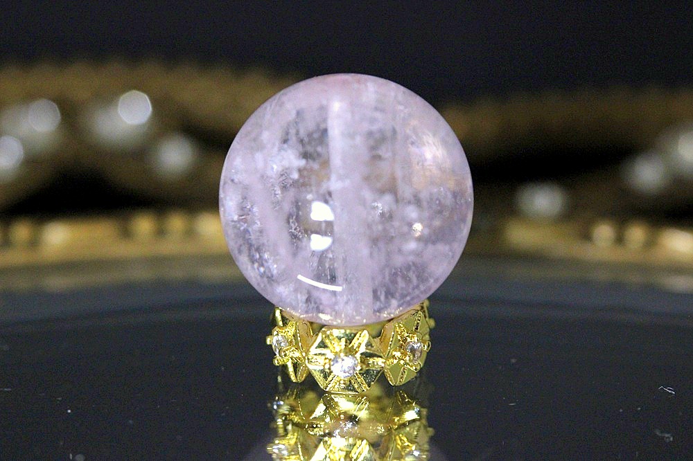 真実の愛を導く Celestia Love モルガナイト 約14.3mm 天然石パワーストーン ジュ・オーヴ