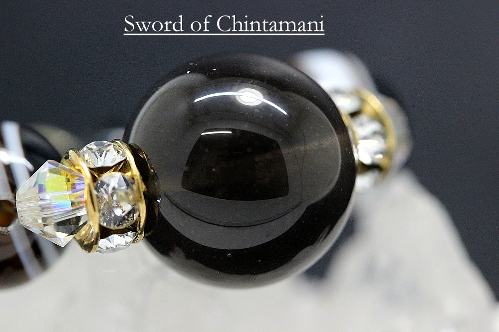 悪意を断ち切る 覇剣 スピリチュアル守護ストラップ 天然石パワーストーン