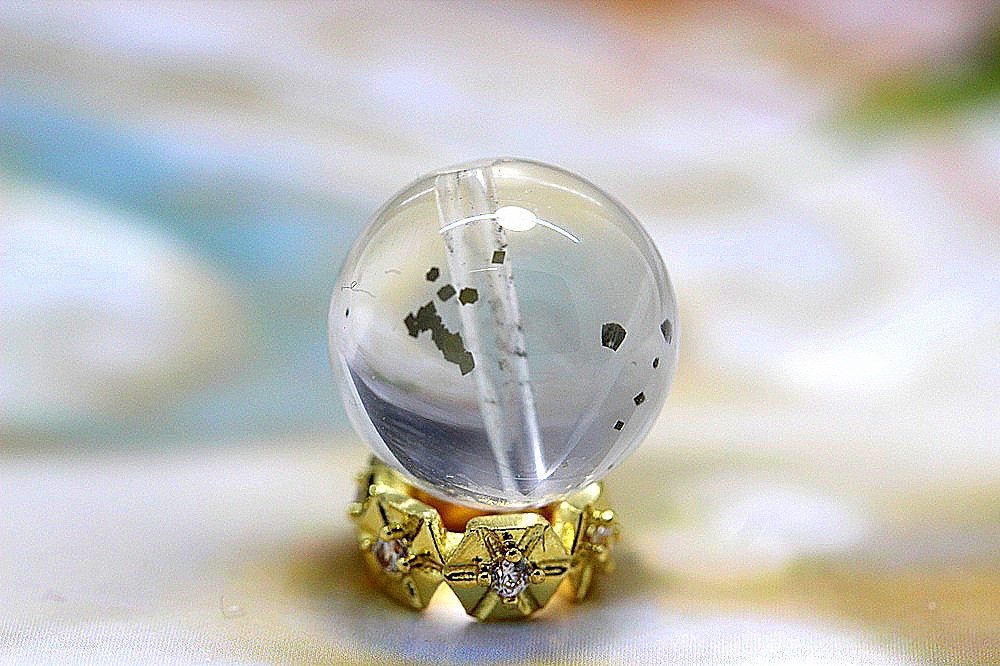 マーカサイトインクォーツ 粒売り 金運アップ ジュオーヴ