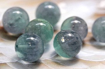 ドラゴンズ・フォーチュン・コア （パイライトインフローライト） 約14mm 大玉｜金運財運・魔除け・邪気祓いの希少石｜天然石パワーストーン通販 ジュ・オーヴの画像