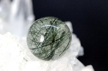 【完売】蒼界結晶（そうかいけっしょう）｜ブルーグリーンルチル 人間関係守護・邪気払い・結界の石 約12.3mm｜天然石パワーストーン通販 ジュ・オーヴの画像