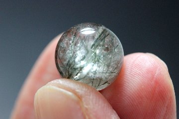 【完売】蒼界結晶（そうかいけっしょう）｜ブルーグリーンルチル 人間関係守護・邪気払い・結界の石 約12.3mm｜天然石パワーストーン通販 ジュ・オーヴの画像
