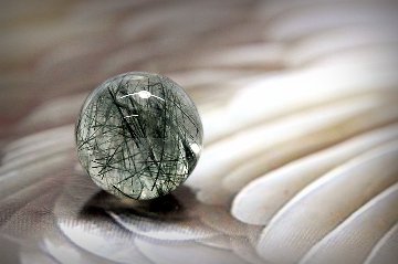 【完売】蒼界結晶（そうかいけっしょう）｜ブルーグリーンルチル 人間関係守護・邪気払い・結界の石 約12.3mm｜天然石パワーストーン通販 ジュ・オーヴの画像