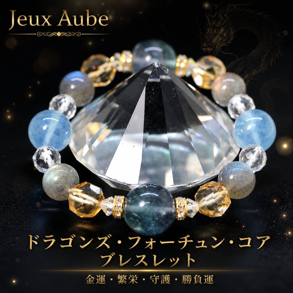 ドラゴンズ・フォーチュン・コア ブレスレット 金運・繁栄・守護・勝負運 天然石パワーストーン通販 ジュ・オーヴの画像