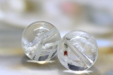Jardin Blanc（ジャルダン・ブラン） ホワイトガーデンクォーツ 粒売り 約12mm（2石限定） 金運・浄化・人間関係調整の天然石 天然石パワーストーン通販 ジュ・オーヴの画像