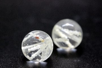 Jardin Blanc（ジャルダン・ブラン） ホワイトガーデンクォーツ 粒売り 約12mm（2石限定） 金運・浄化・人間関係調整の天然石 天然石パワーストーン通販 ジュ・オーヴの画像