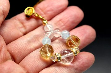 Celestial Fortune Strap（セレスティアル・フォーチュン） 天の祝福を受け取る 開運・繁栄・浄化ストラップ 天然石パワーストーン通販 ジュ・オーヴの画像