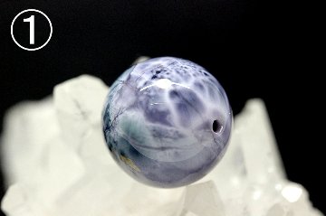 パープルラリマー Violet Oracle（ヴァイオレット・オラクル） 超希少 粒売り 約14.6mm・14.4mm 大玉 高次覚醒・魂浄化・天の導きを受け取る神秘石 天然石パワーストーン通販 ジュの画像