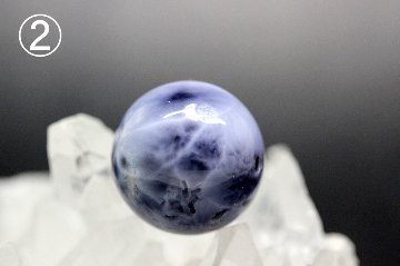 パープルラリマー Violet Oracle（ヴァイオレット・オラクル） 超希少 粒売り 約14.6mm・14.4mm 大玉 高次覚醒・魂浄化・天の導きを受け取る神秘石 天然石パワーストーン通販 ジュの画像