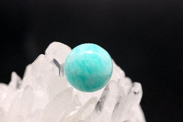 モザンビーク産アマゾナイト 希望・自信・前向きストーン 粒売り 約12mm 天然石パワーストーン通販 ジュ・オーヴの画像