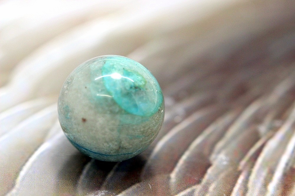 ジュ・オーヴ クリソコラシリカ 粒売り 幸運 引き寄せ 天然石 サジテール