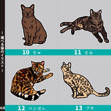名入れ トートバッグ 猫 ねこ 猫 クロネコ 白猫 たれみみ ハチワレ 三毛猫 みけ キャンバス 綿100％ A4 バッグ ［ トート（中） アイラブ猫筆記体 ] ポケット 内ポケット付き 便利 習いの画像