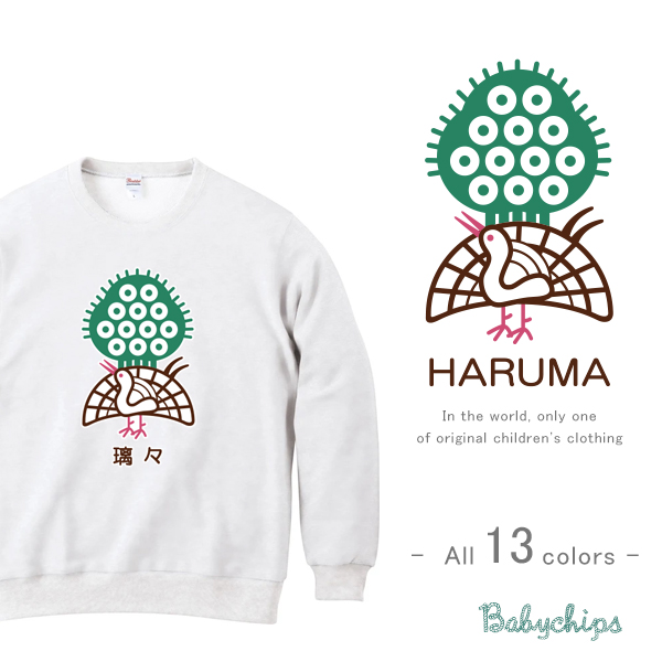 麻雀 トレーナー 名前入り おもしろ　ユニーク [ トレーナー 麻雀 ] 長袖 スウェットプレゼント　マージャン 100 110 120 130 140 150 WM S Mの画像