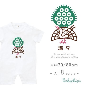 名入れ 半袖 カバーオール ロンパース ベビー [ 半袖ロンパ 麻雀 ] 出産祝い 誕生日 プレゼント 赤ちゃん ベビー服 ペット マージャンの画像