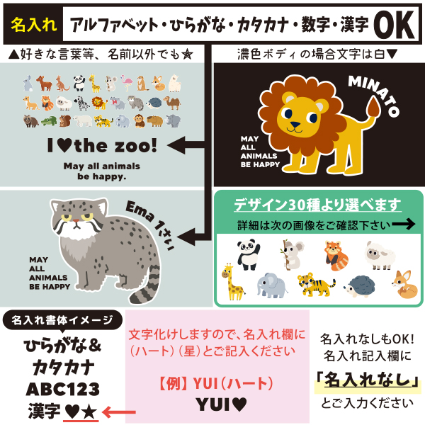 サコッシュ 動物園 どうぶつ 名入れ バッグ パンダ ライオン ぞう レッサーパンダ コアラ キリン プレゼント ギフト  おでかけ ［ サコッシュ 動物園] 御祝 お祝い ギフト 帰省 かばんの画像