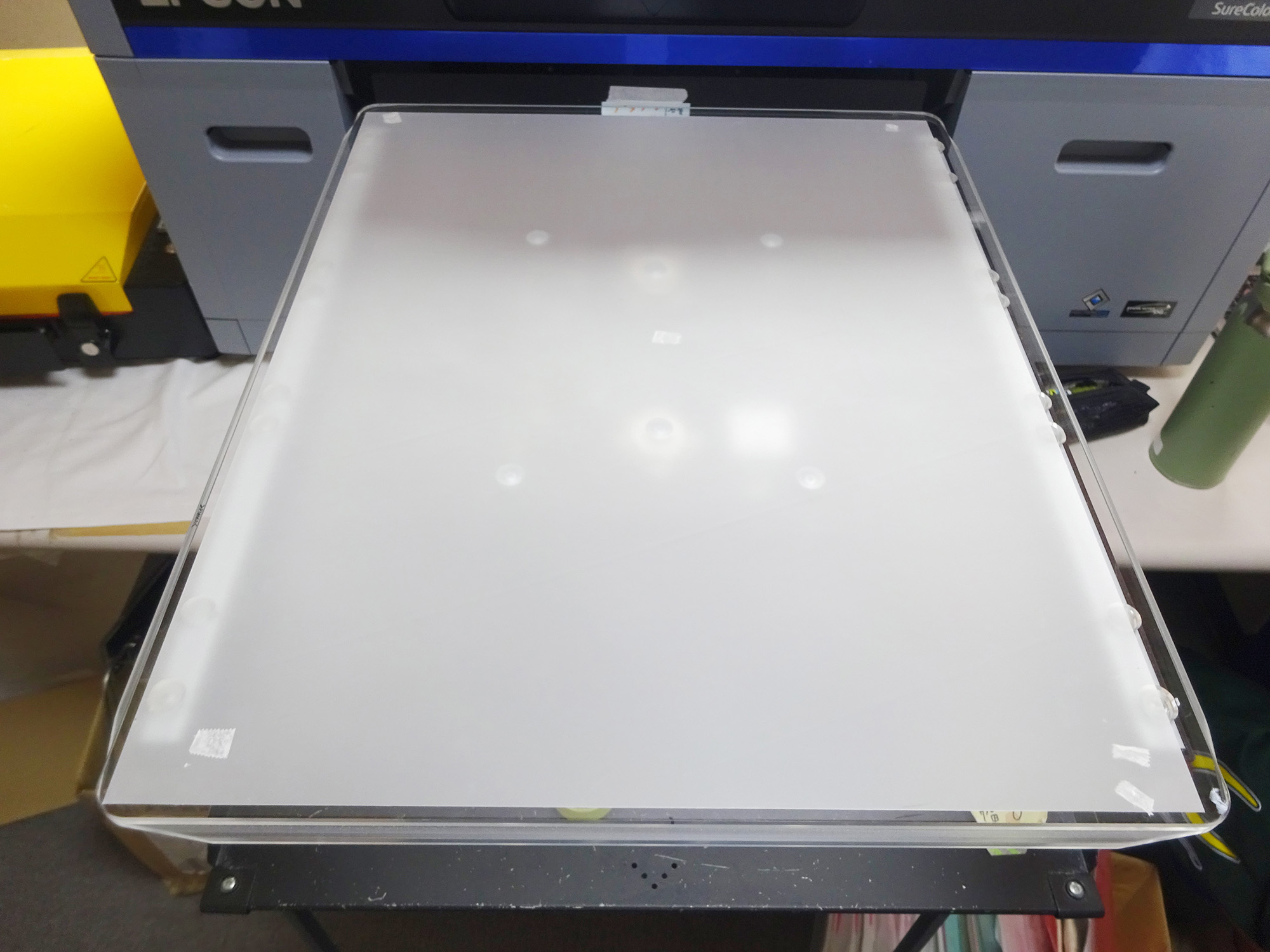 DTFプリント 熱転写フィルム オリジナル40×50cmサイズ シート100枚 エプソン EPSON SC-F2150 brother ブラザー ガーメントプリンター GTX オリジナルTシャツ作成 の画像
