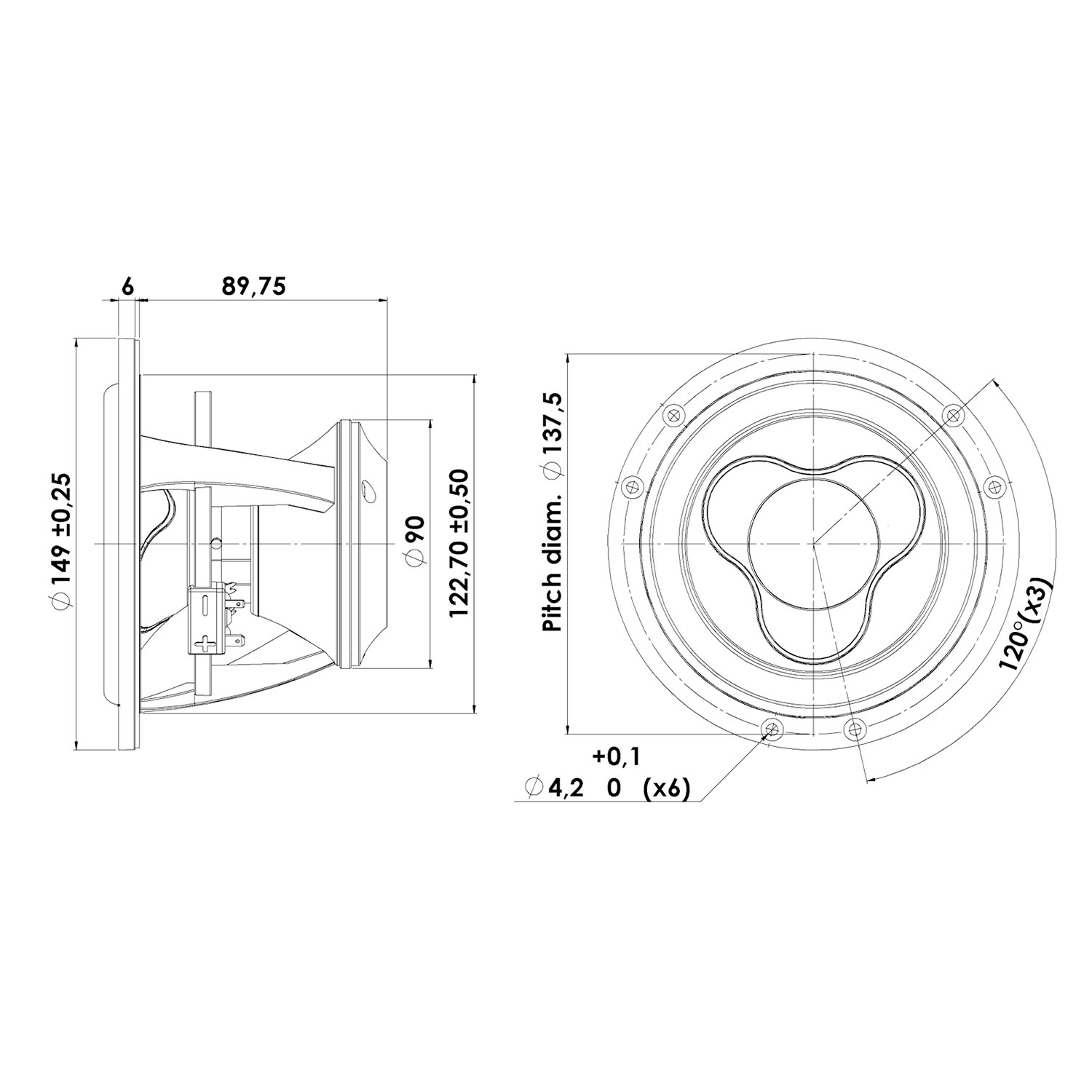 Scan-Speak Illuminator 15WU/8741T00（ペア）の画像