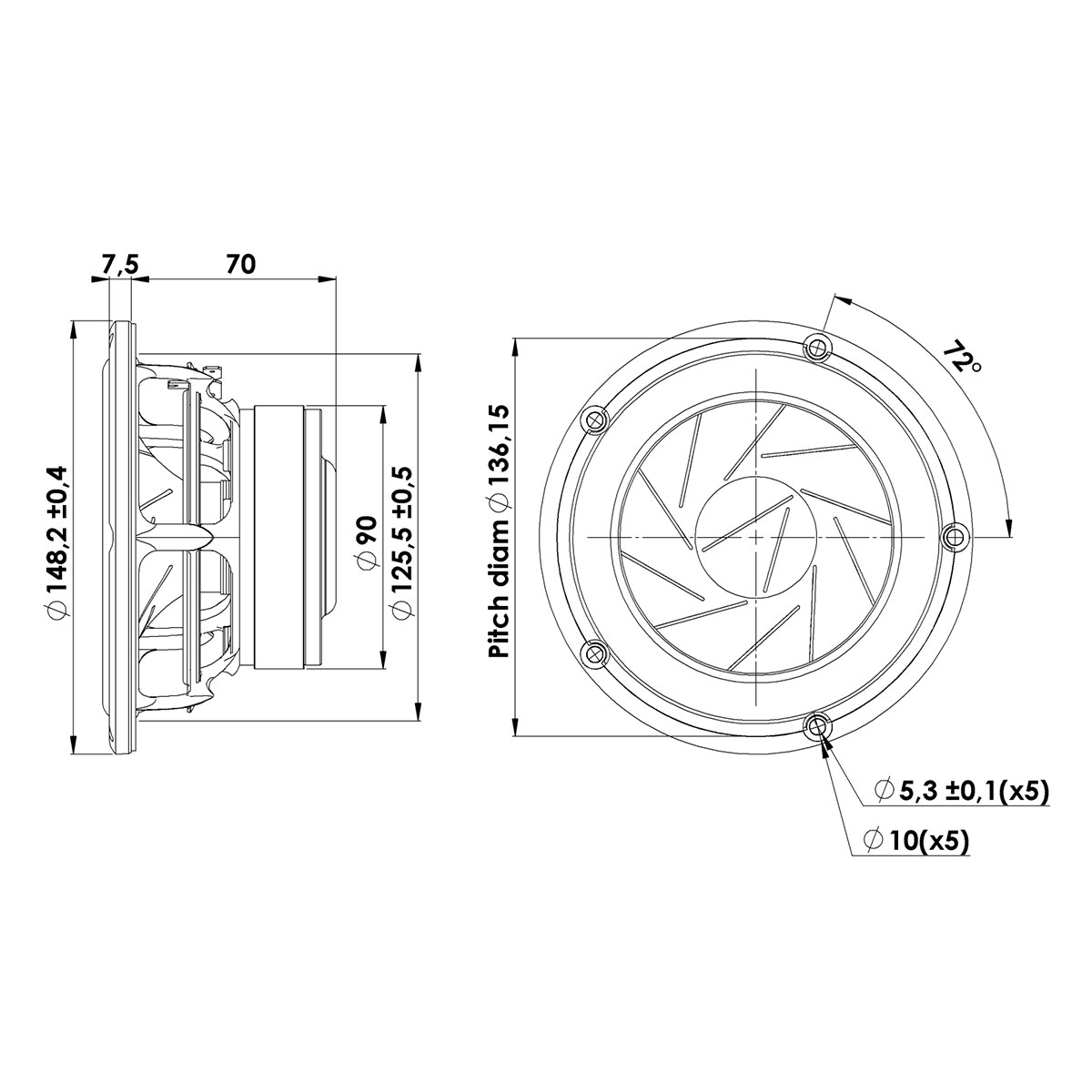 Scan-Speak Revelator 15W/8530K01（ペア）の画像
