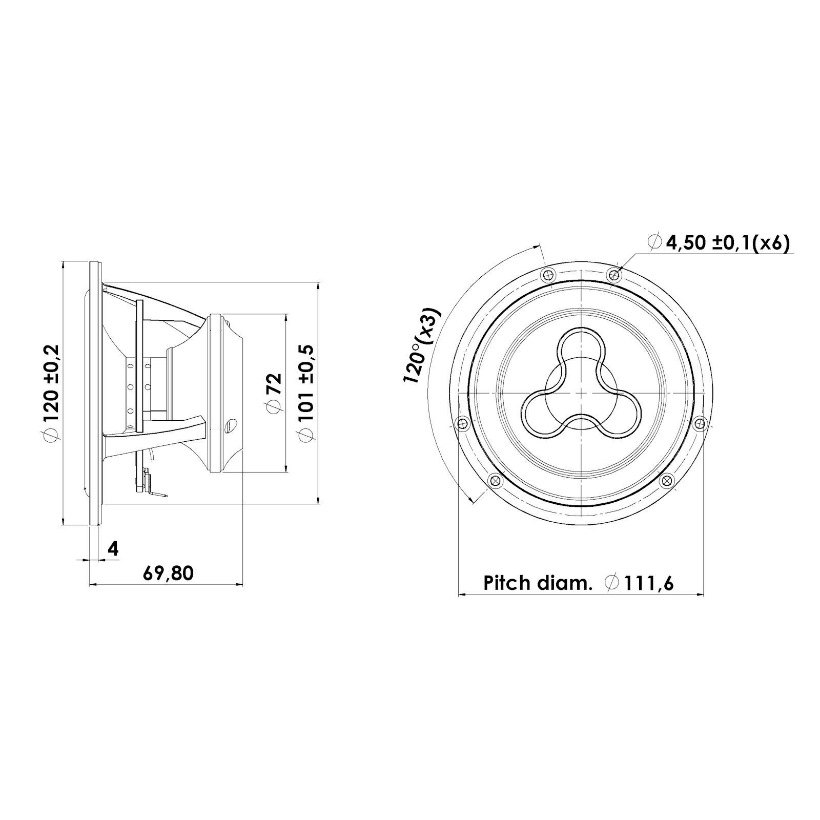 Scan-Speak Illuminator 12MU/8731T00（ペア）の画像