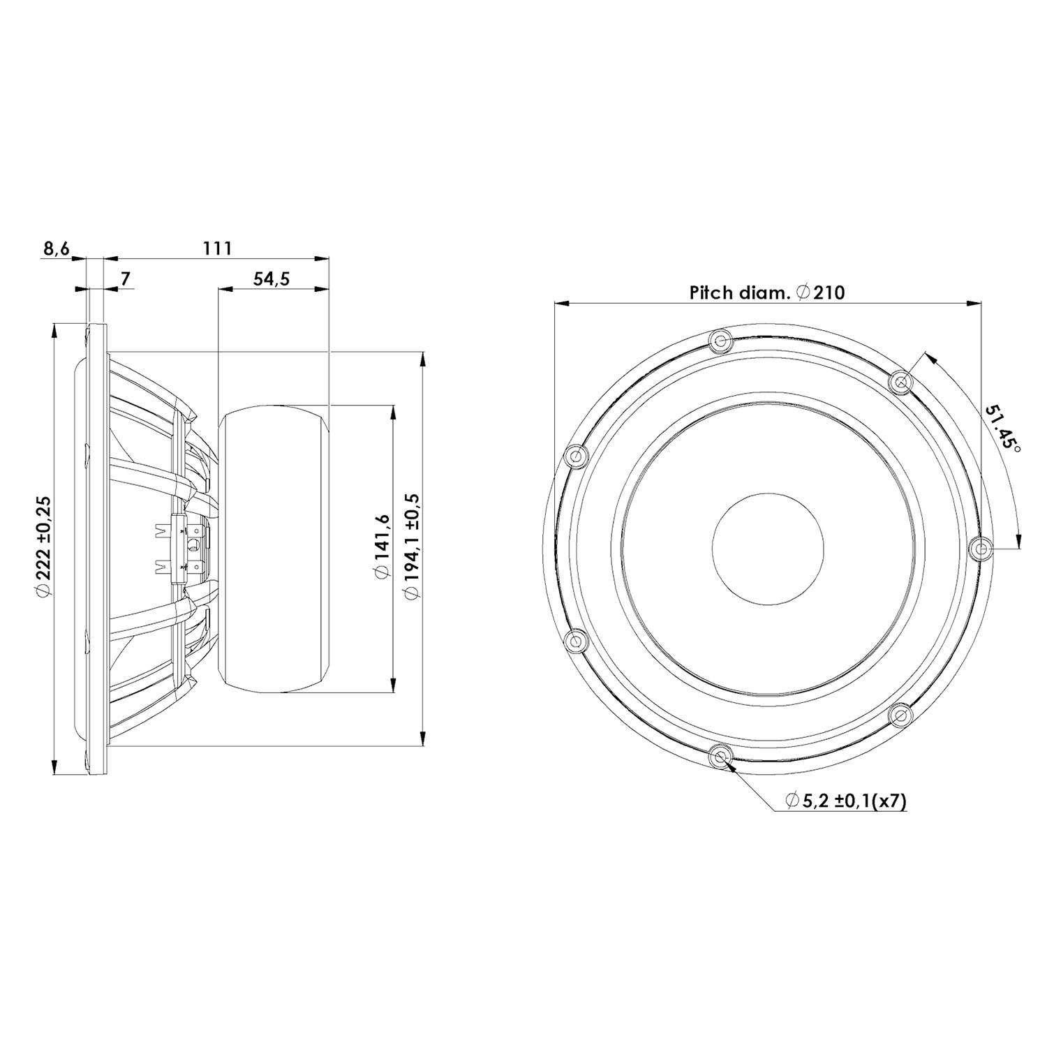 Scan-Speak Revelator 22W/4851T00（ペア）の画像