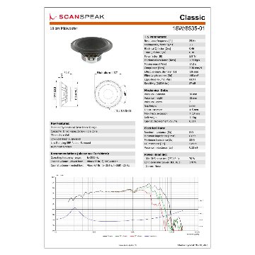 Scan-Speak Classic 18W/8535-01（ペア）の画像