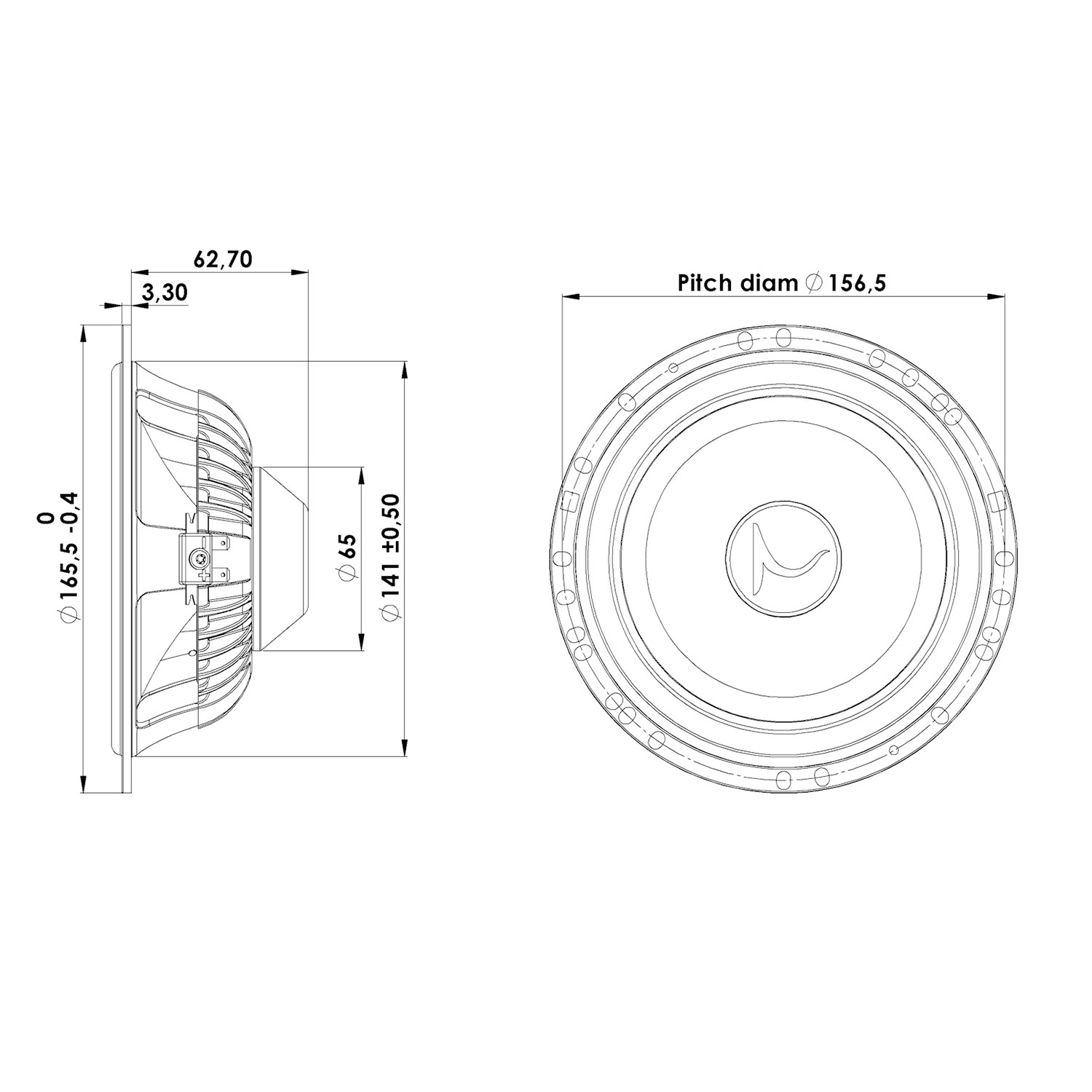 Scan-Speak Automotive 16W/4434G00（ペア）の画像