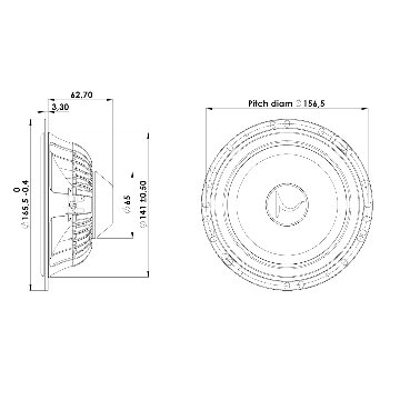 Scan-Speak Automotive 16W/4434G00（ペア）の画像