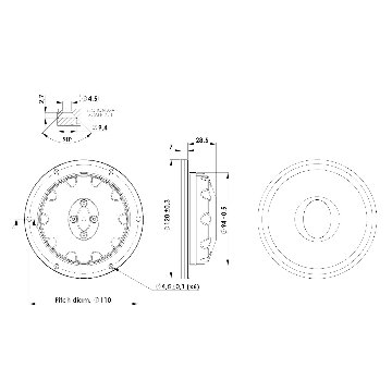 Scan-Speak Ellipticor D3404/552000 34mm ドームツィーター 4Ω（ペア）の画像