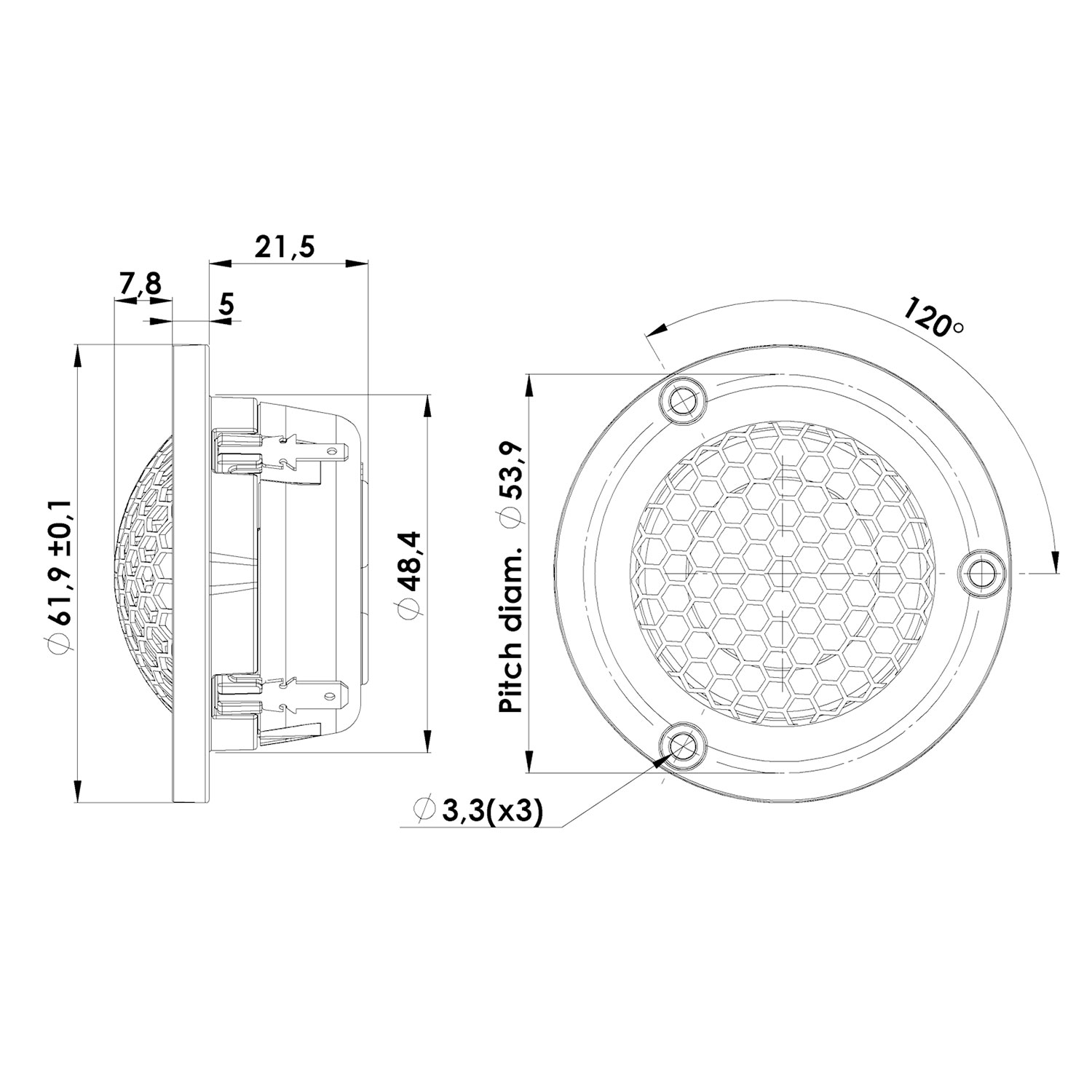 Scan-Speak Silver D3004/602006（ペア）の画像