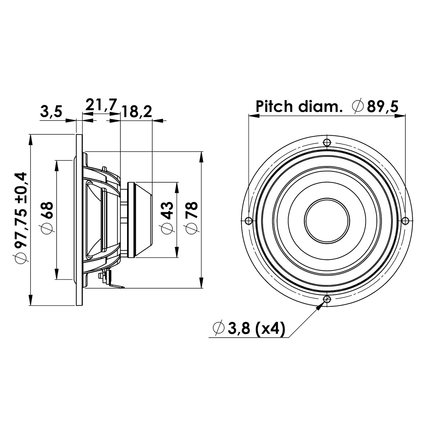 Scan-Speak Silver 10M/4614G06（ペア）の画像