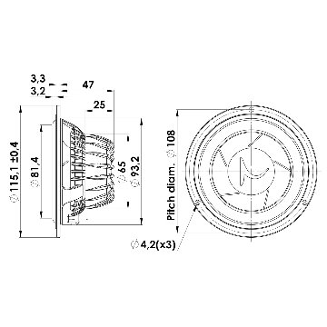 Scan-Speak Gold 11M/4631G05（ペア）の画像