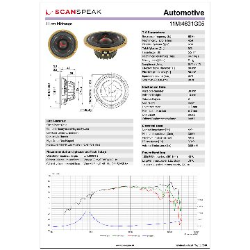 Scan-Speak Gold 11M/4631G05（ペア）の画像