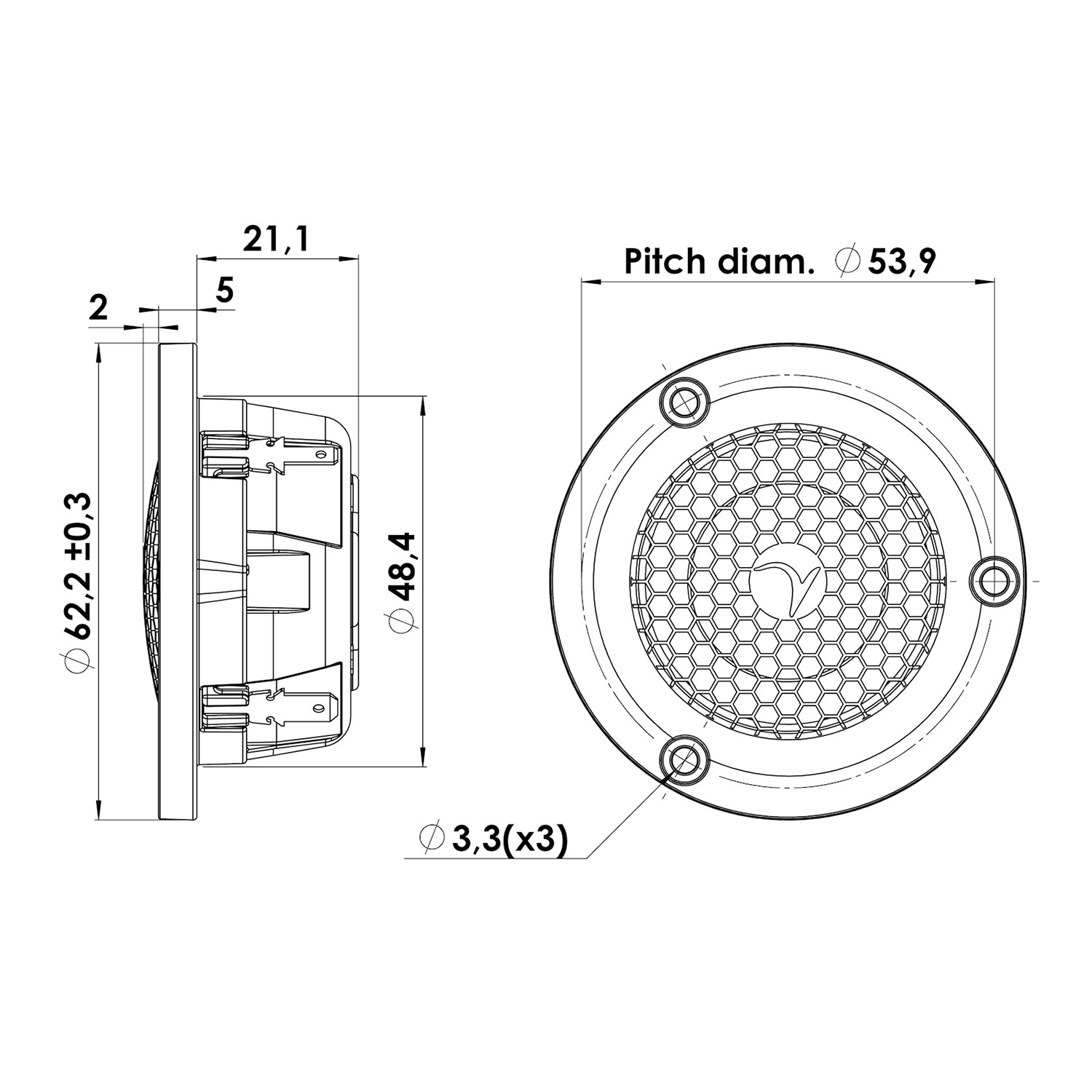 Scan-Speak Gold D3004/604005（ペア）※在庫限りで終了の画像