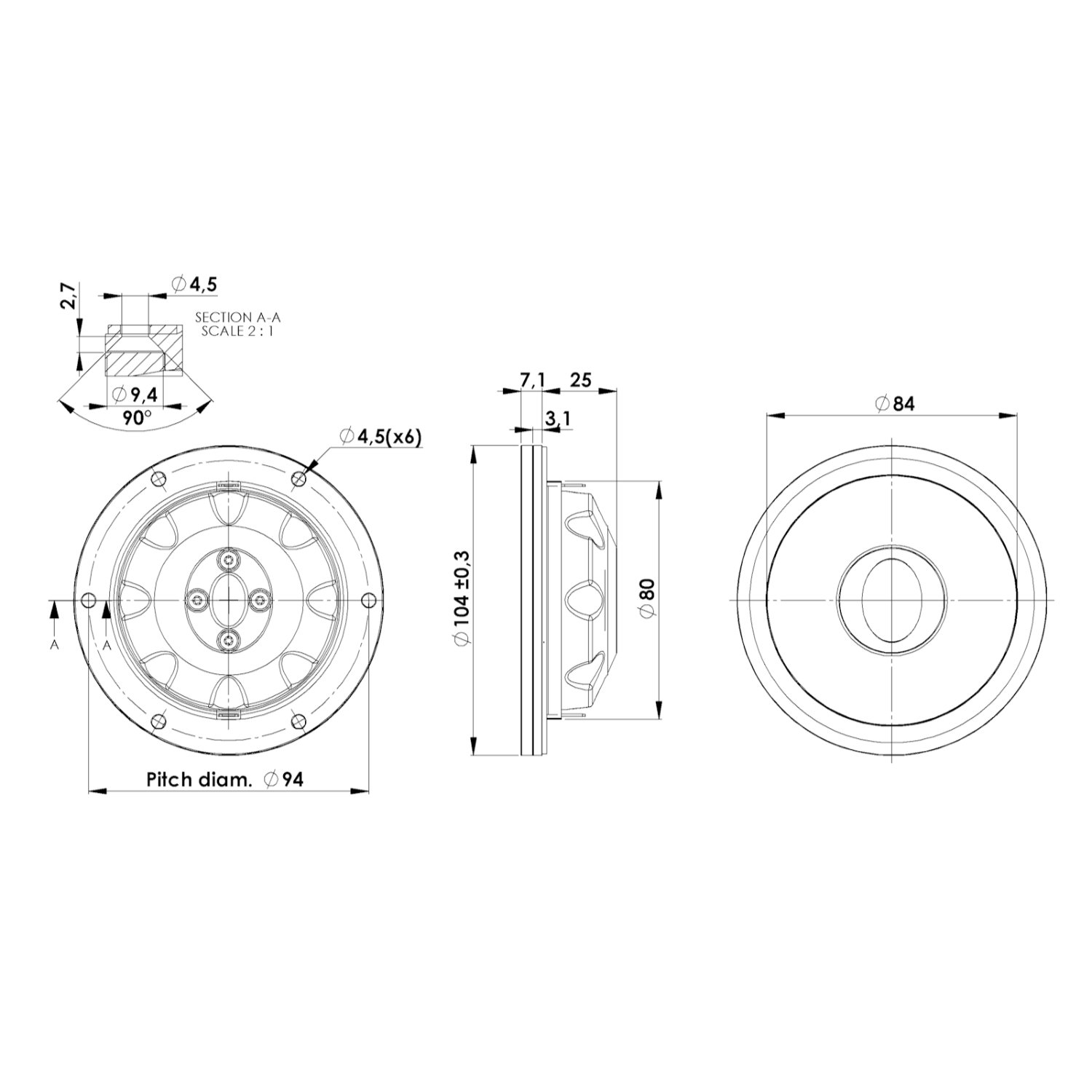 Scan-Speak Ellipticor D2404/552000（ペア）の画像