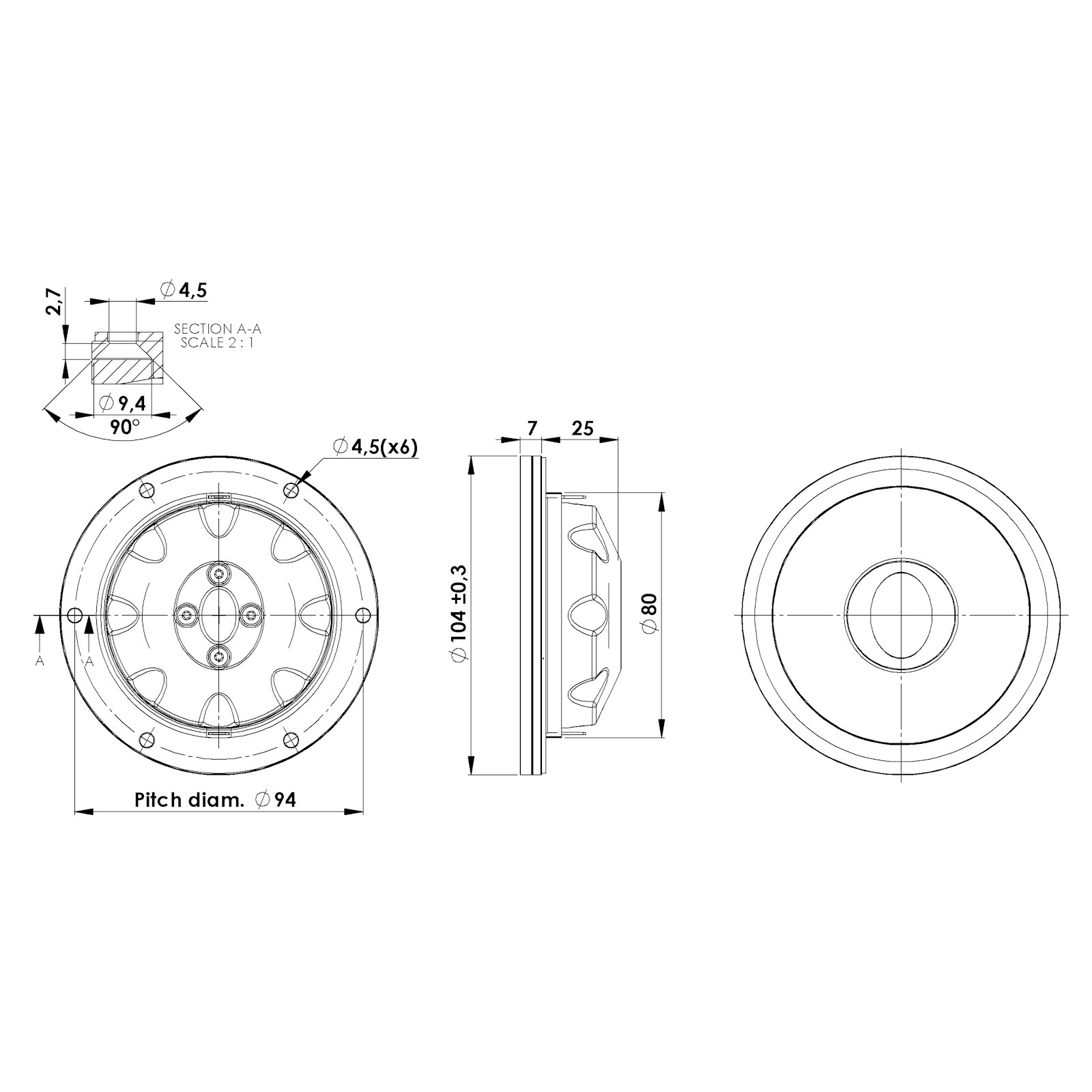 Scan-Speak Ellipticor D2404/552000（ペア）の画像