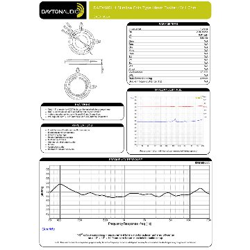 【訳あり特価品】Dayton Audio DAEX19SL-4の画像