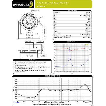 【在庫限り特価】Dayton Audio CE45N-4の画像