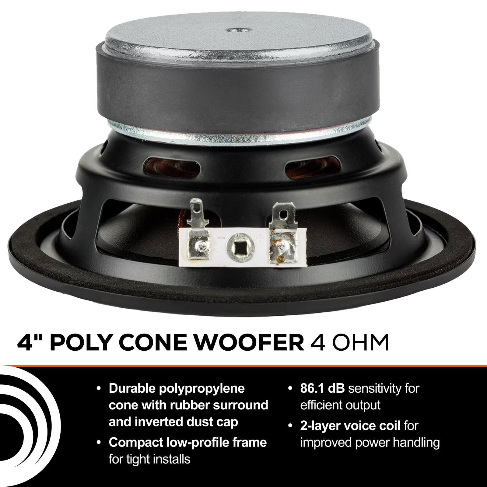 Dayton Audio PCS115-4　4インチ ポリコーン・ウーファー「4Ω」の画像