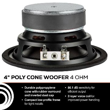Dayton Audio PCS115-4　4インチ ポリコーン・ウーファー「4Ω」の画像