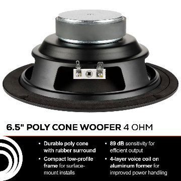 Dayton Audio PCS175-4 6.5インチ ポリコーン ウーファー「 4Ω」の画像