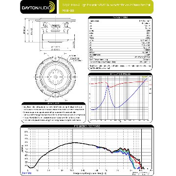 Dayton Audio MX6-22 Max-X ハイ エクスカーション DVC サブウーファー「2Ωｘ2」の画像