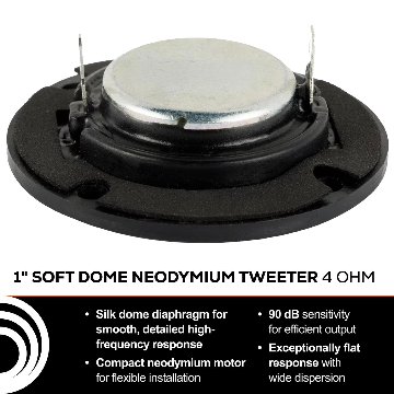Dayton Audio TD24F-4 1インチ シルクドーム ツィーター  ネオジム「4Ω」の画像