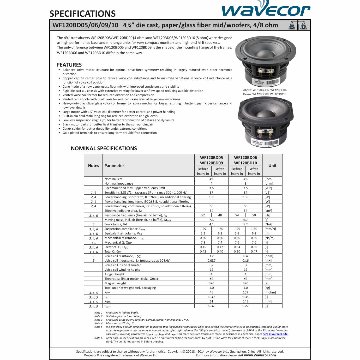 Wavecor WF120BD15-4（ペア）の画像