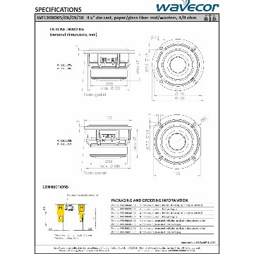 Wavecor WF120BD17-4（ペア）の画像