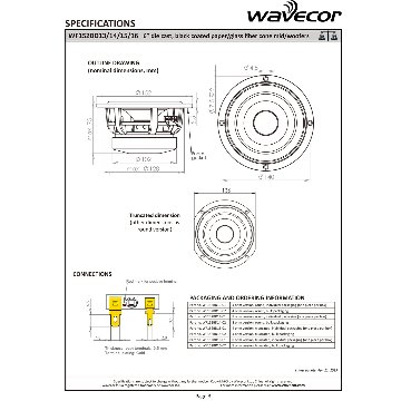 Wavecor WF152BD13-4（ペア）の画像