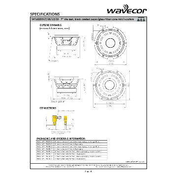 Wavecor WF182BD17-4（ペア）の画像